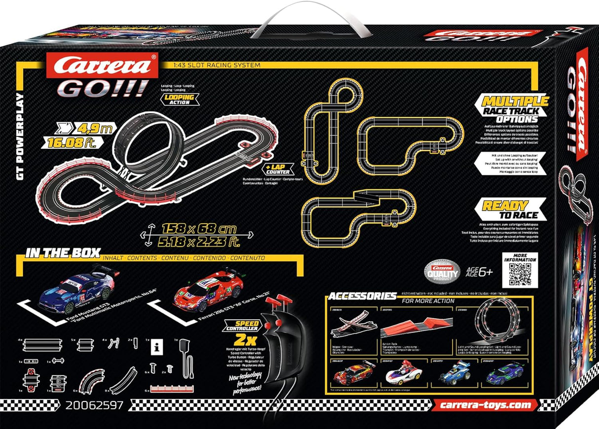 Carrera GO!!! GT Powerplay Slot Car Set