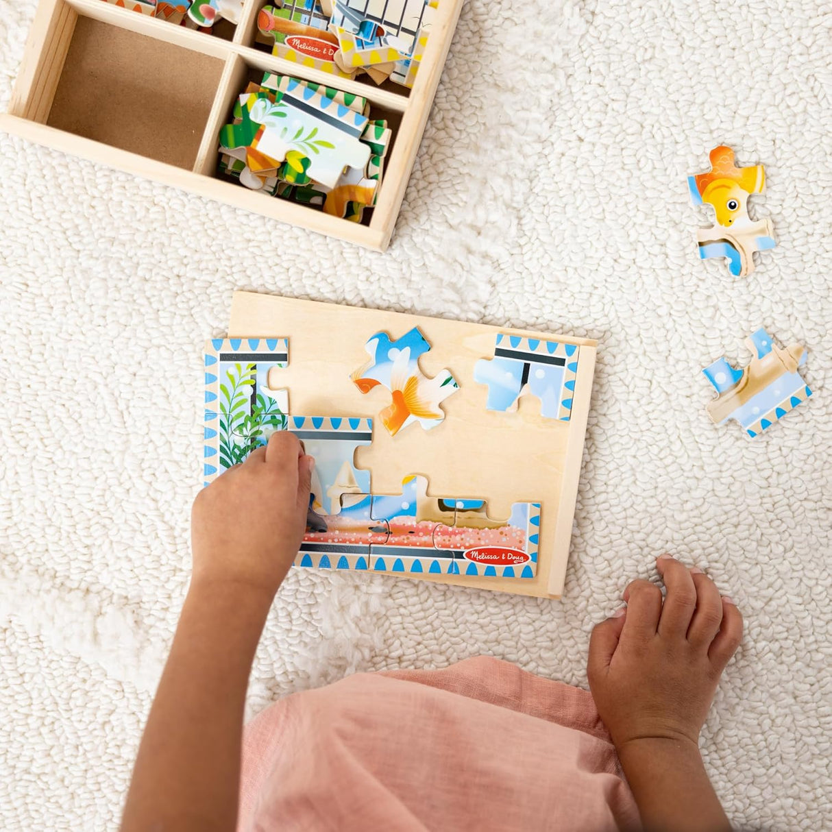 Melissa & Doug: Pets Puzzles in a Box