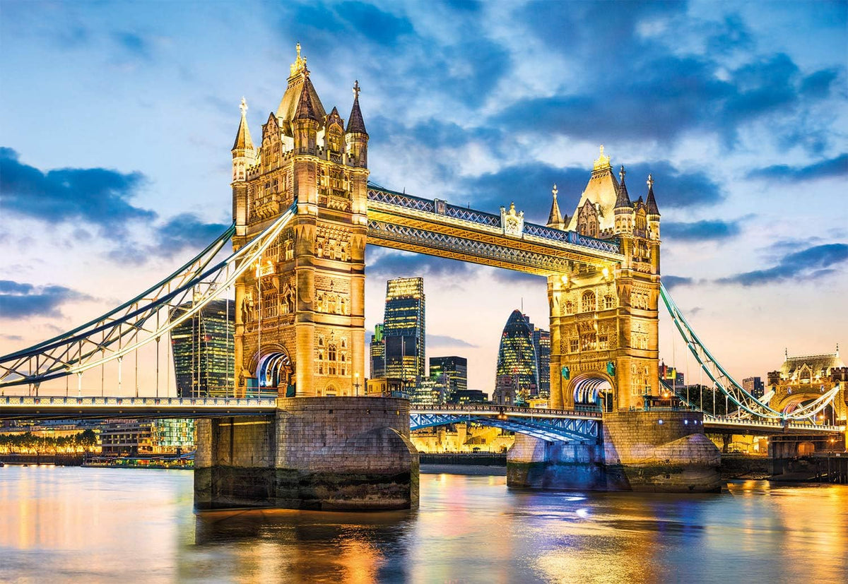 Clementoni Tower Bridge At Dusk Jigsaw Puzzle - 2000 Piece - High-Quality Collection - (32563)