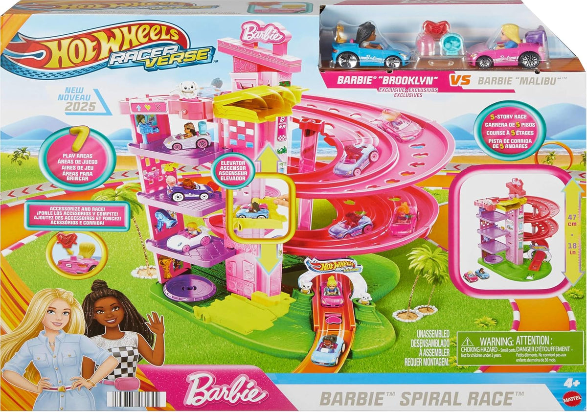 Hot Wheels: Barbie - Spiral Race Track Set