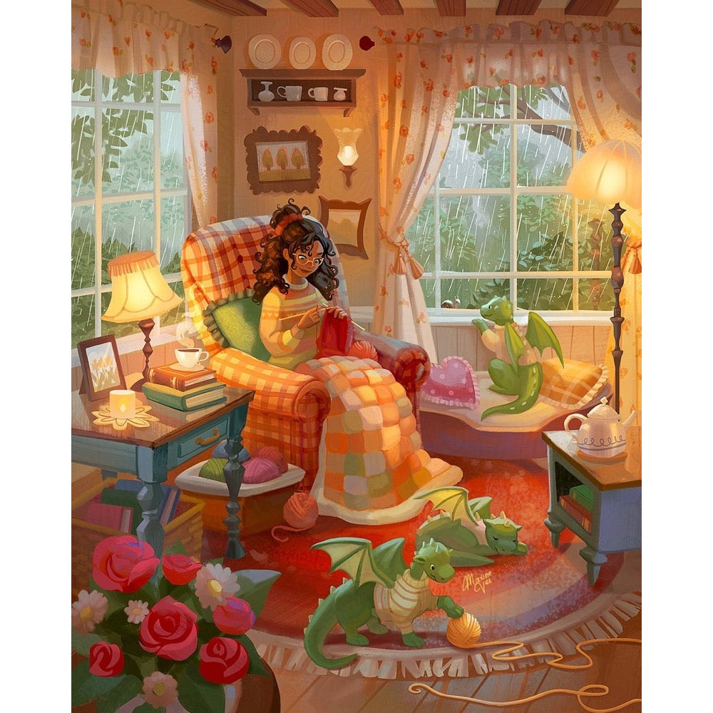 Reverie Puzzles: Sunday Rain Jigsaw Puzzle (500 Pieces)