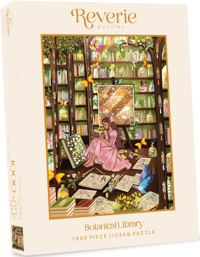 Reverie Puzzles: Botanical Library Jigsaw Puzzle (1000 Pieces)