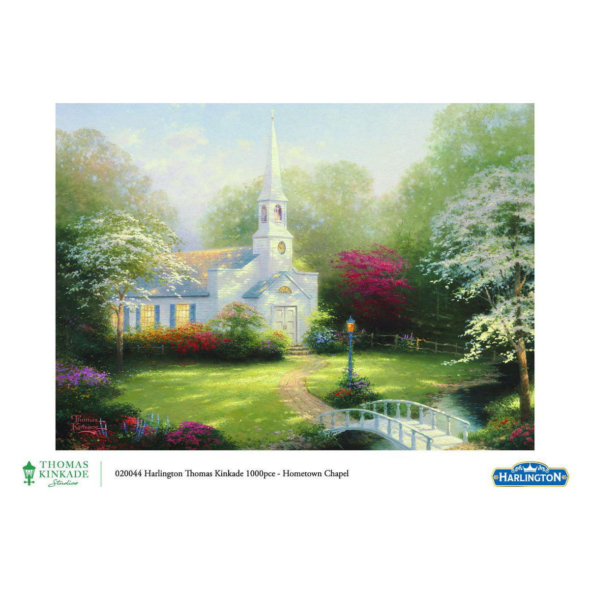 Harlington Thomas Kinkade PQ Hometown Chapel 1000 pieces