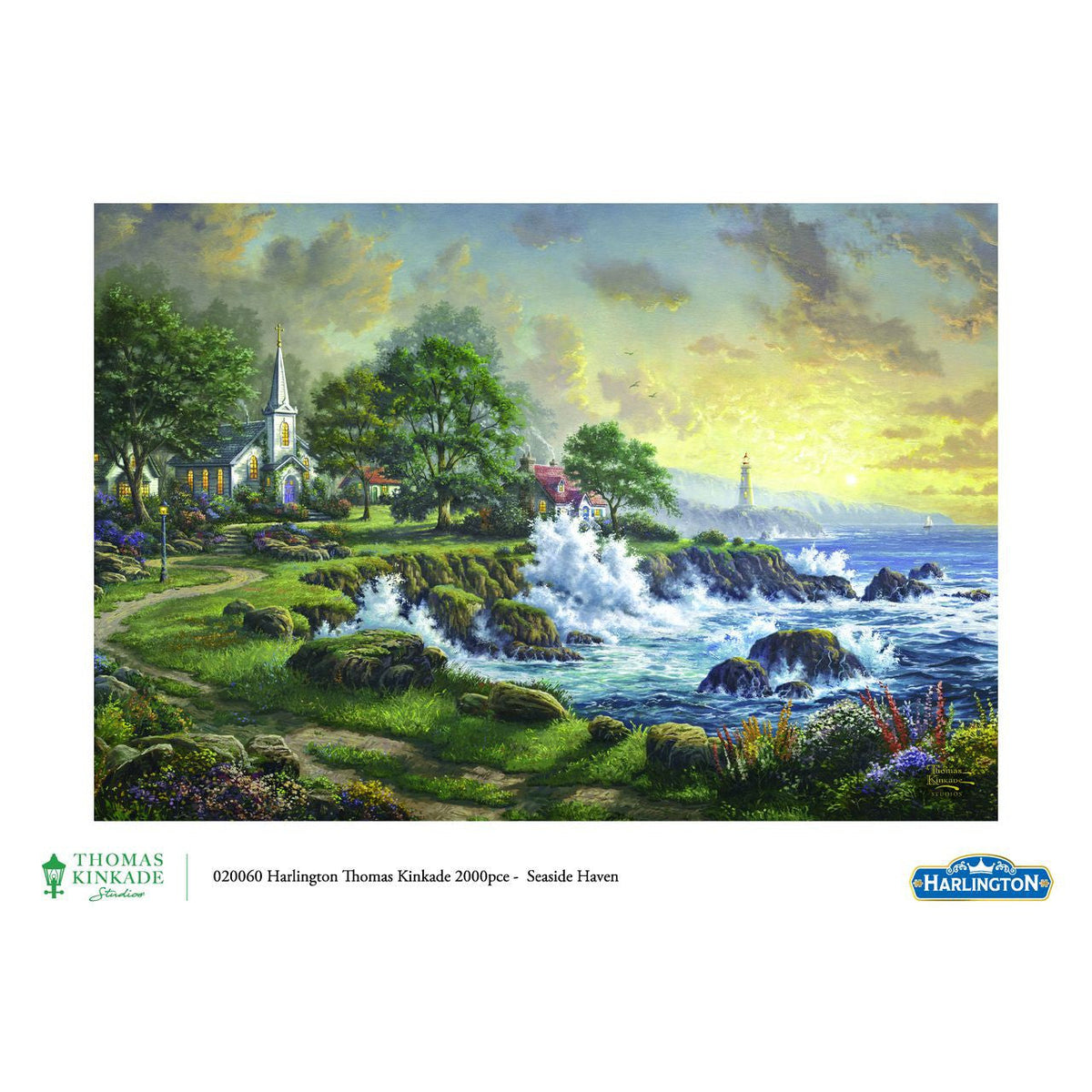 Harlington Thomas Kinkade PQ Seaside Haven 2000 pieces