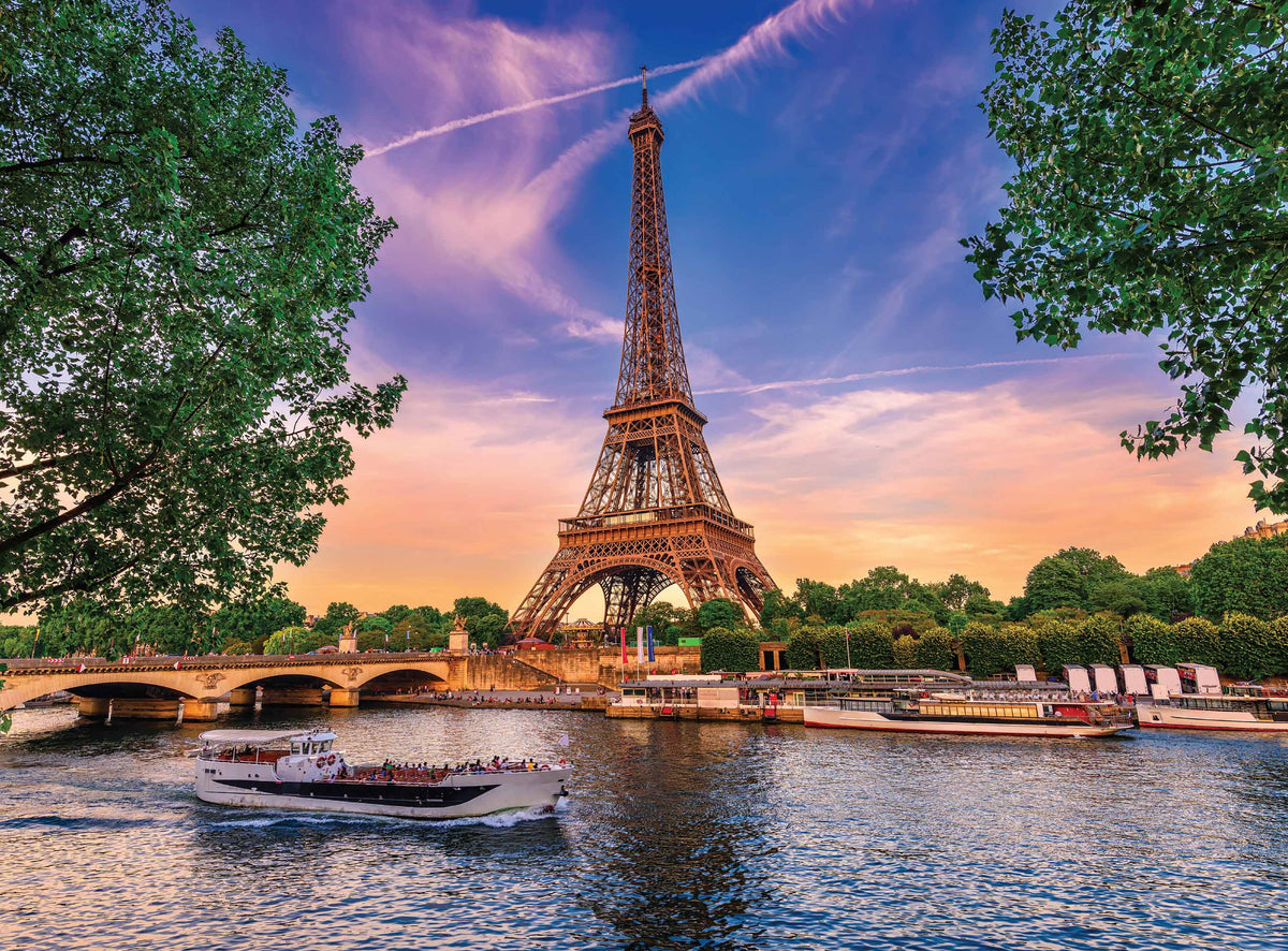 Elevate: 300pc Large Piece Jigsaw Puzzle - Eiffel Tower, Paris, France