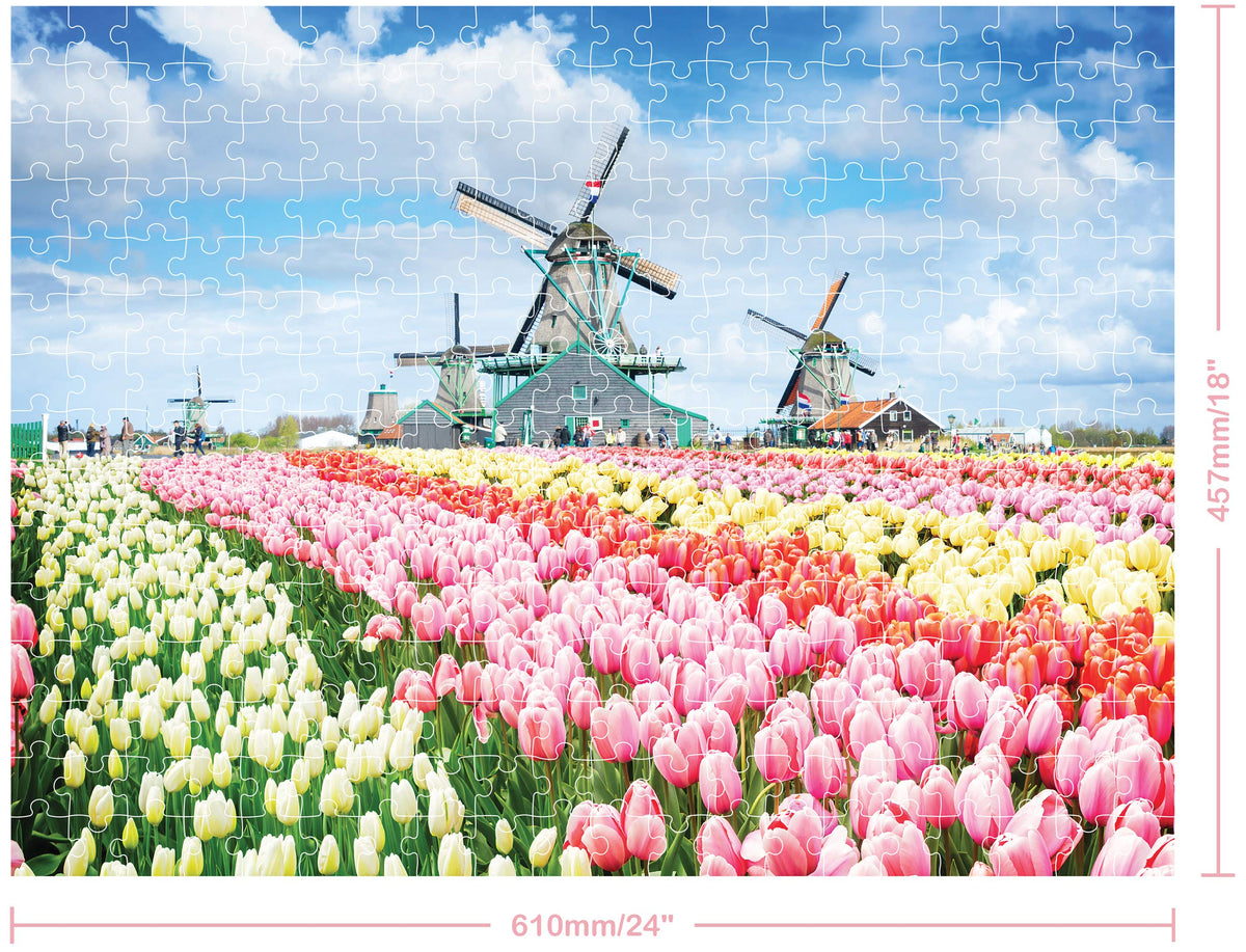 Hinkler: Elevate 300 Piece Puzzle - Windmills Holand