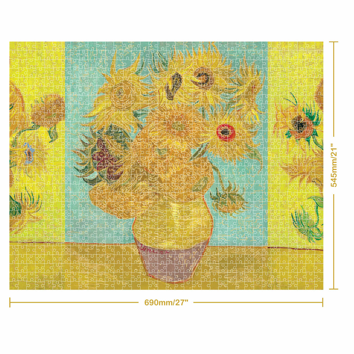 Mindbogglers Gold 1000pc Jigsaw Puzzle - Van Gogh Sunflowers