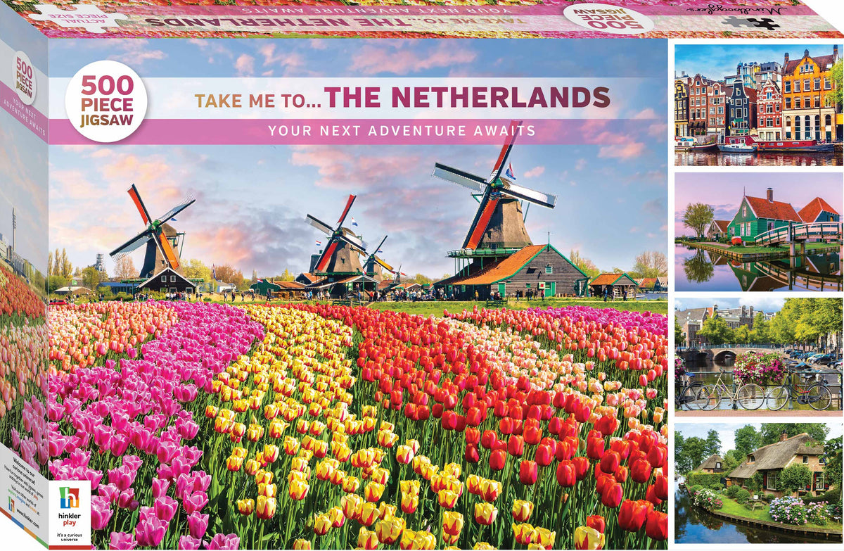 Mindbogglers: 500pc Jigsaw Puzzle - Take Me to the Netherlands