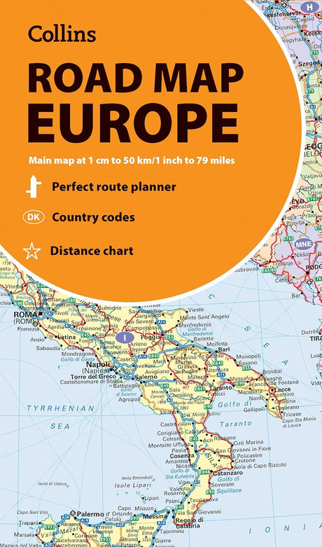 Collins Road Map of Europe
