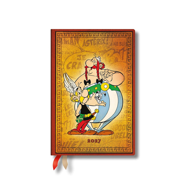2027 Asterix & Obelix (The Adventures of Asterix) Mini 12-Month Hardcover Dayplanner (Elastic Band Closure) Verso