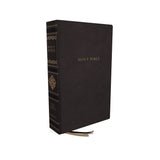 KJV, Personal Size Reference Bible, Sovereign Collection, Genuine Leather, Black, Red Letter, Thumb Indexed, Comfort Print