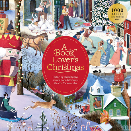A Book Lover's Christmas - 1000 Piece Jigsaw Puzzle