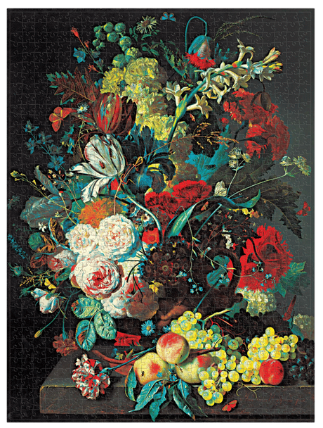Van Huysum Still Life Burst Jigsaw Puzzle - 1000 Piece