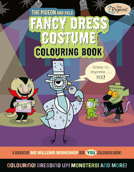 The Pigeon and Pals Fancy Dress Costume Colouring Book