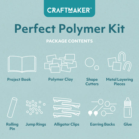 Craft Maker Deluxe Polymer Clay Jewellery Kit
