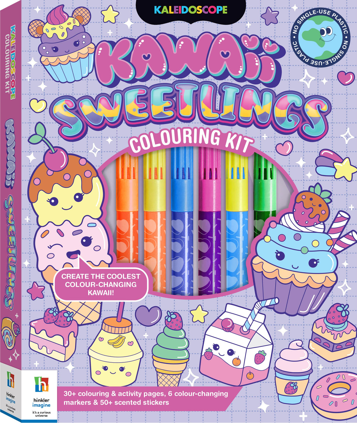 Hinkler: Kaleidoscope Coloring Kit Kawaii Sweetlings