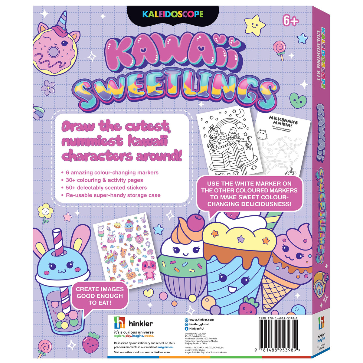 Hinkler: Kaleidoscope Coloring Kit Kawaii Sweetlings