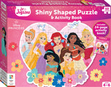 Hinkler: Disney Princess Shiny Shaped Puzzle with Book