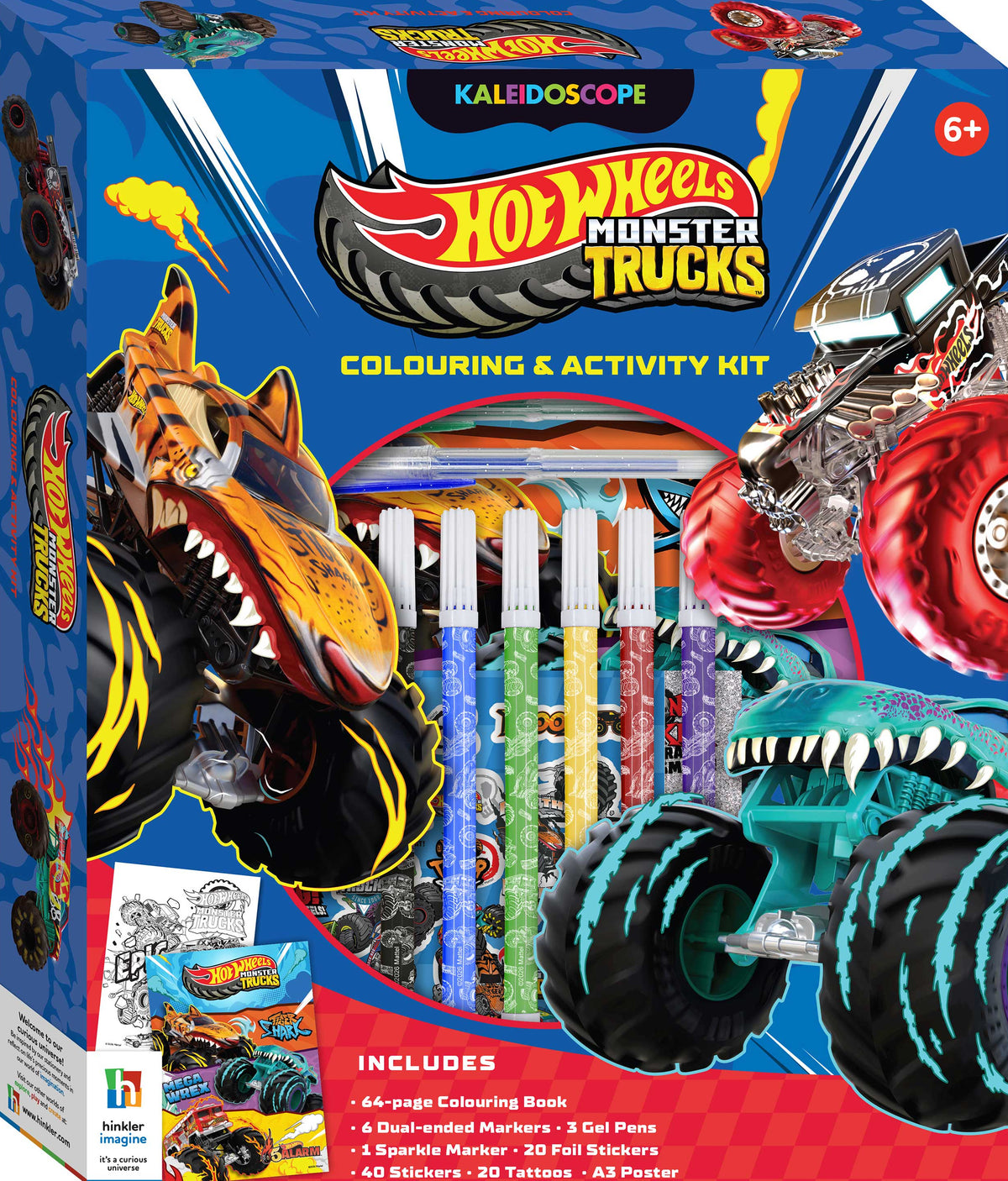 Hinkler: Super Kaleidoscope Kit Hot Wheels - Monster Trucks