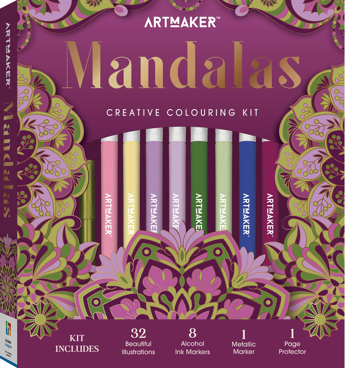 Hinkler: Art Maker - Mandalas Coloring Kit