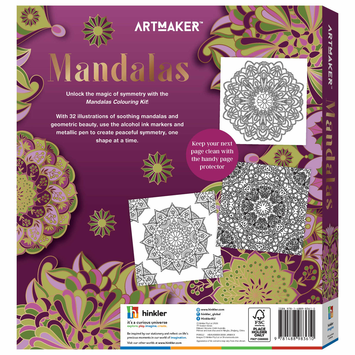 Hinkler: Art Maker - Mandalas Coloring Kit