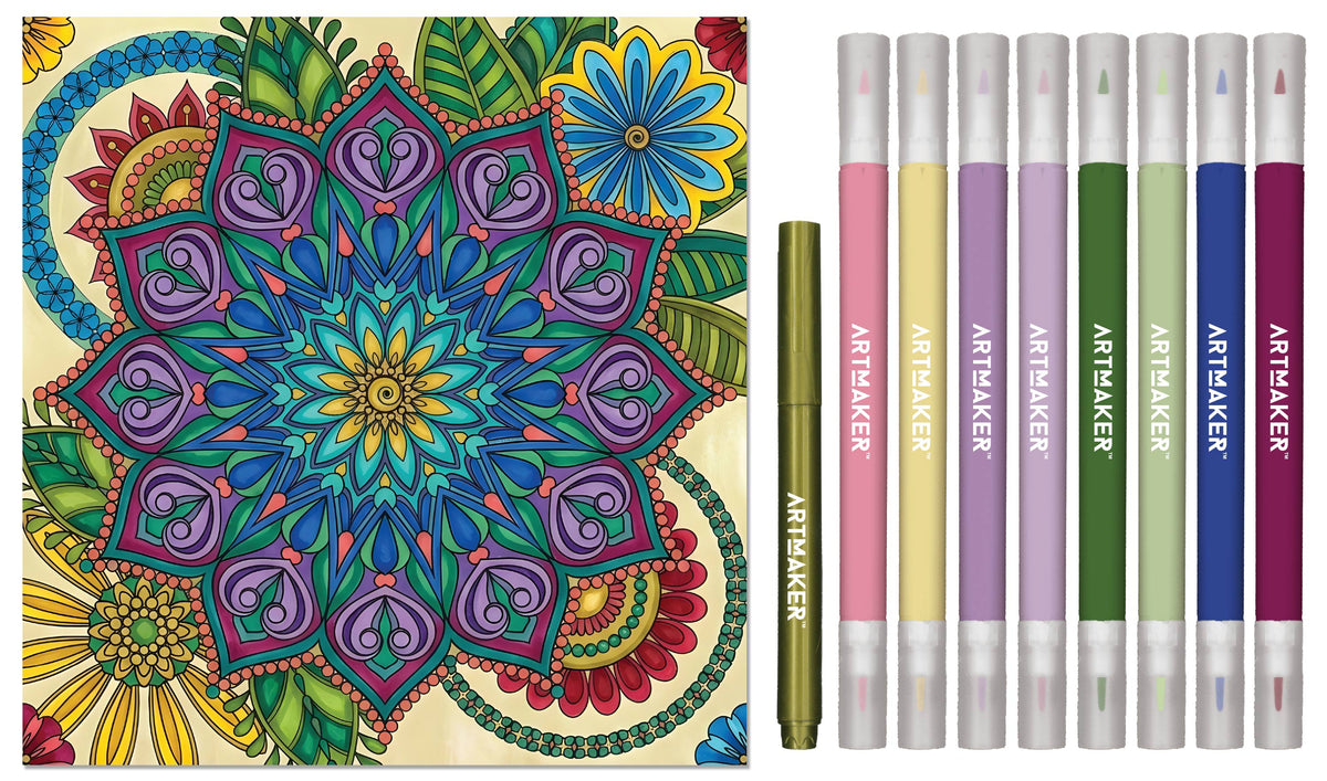 Hinkler: Art Maker - Mandalas Coloring Kit