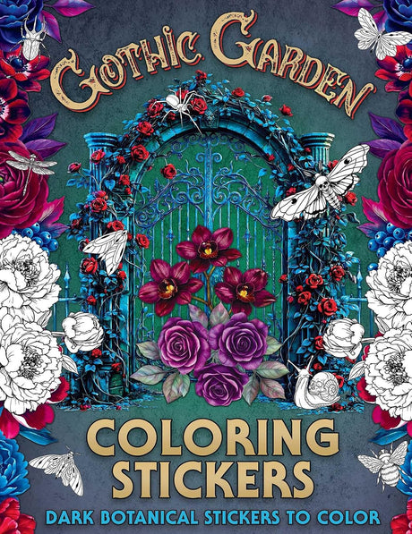 Gothic Garden Coloring Stickers