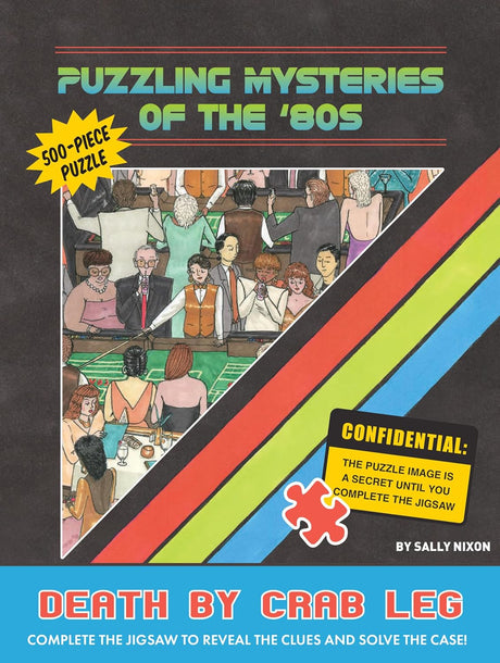 Puzzling Mysteries of the ’80s Death by Crab Leg 500-Piece Puzzle