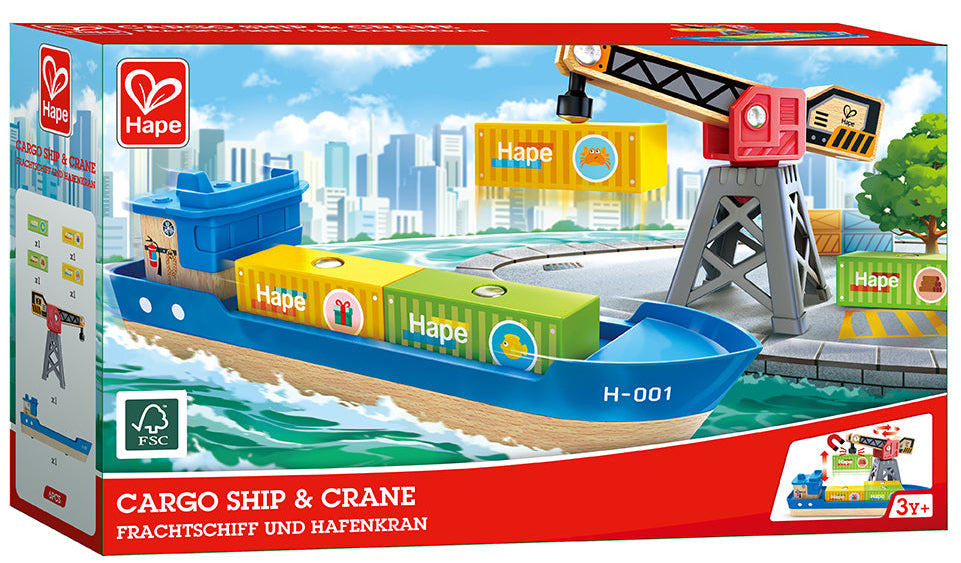 Hape: Cargo Ship & Crane