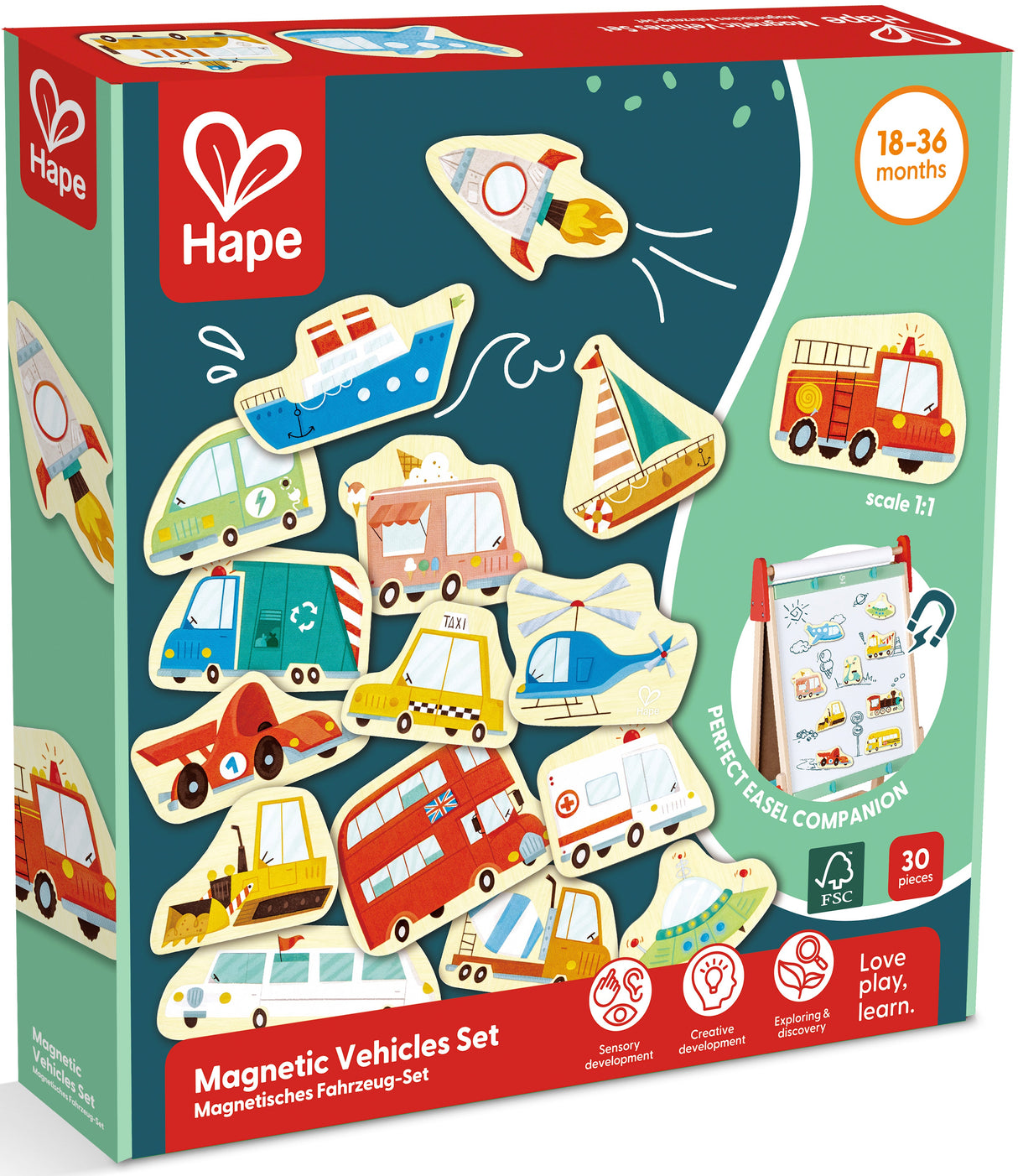 Hape: Magnetic Vehicles (30pc)