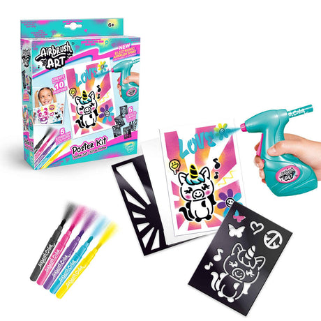 Airbrush Plush Art Mini Poster Kit