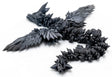 Turtle Creations: Book Companion Dragons Limited Edition - Obsidian Black Crystalwing / Large