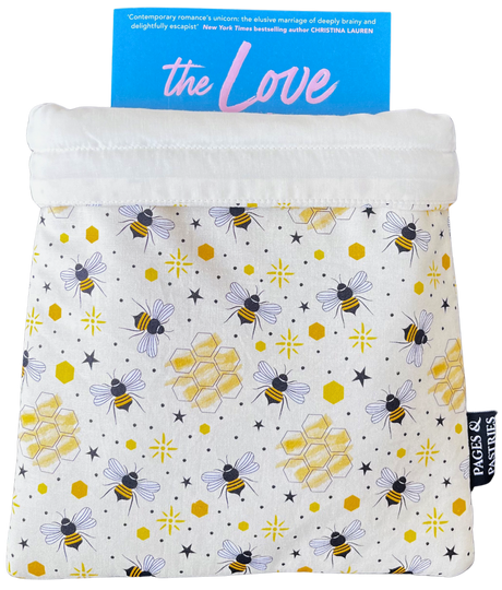 Pages & Pastries: Medium Book Sleeve - Bees