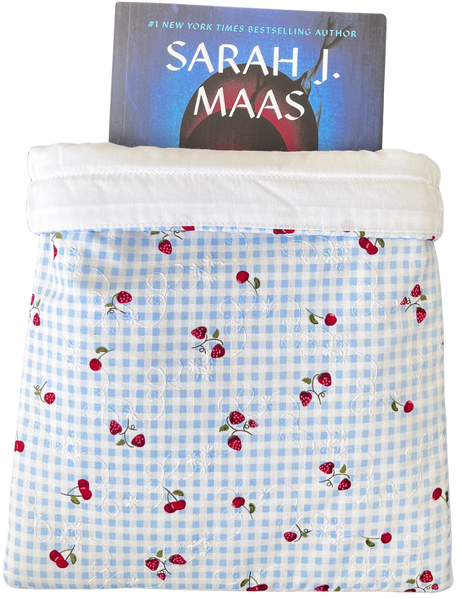 Pages & Pastries: Medium Book Sleeve - Berry Basket