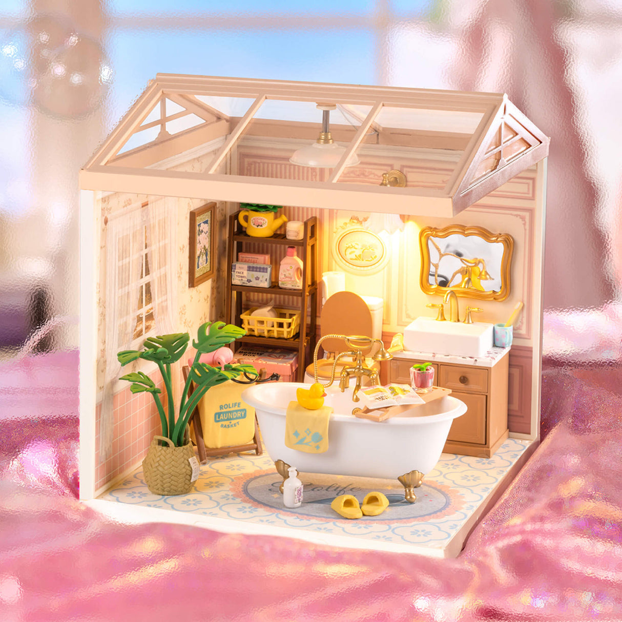 Rolife: Pop Bubble Bathroom - Super Creator Plastic DIY Miniature Puzzle