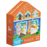 Crocodile Creek: Bunny House Flat House Puzzle - 50pc