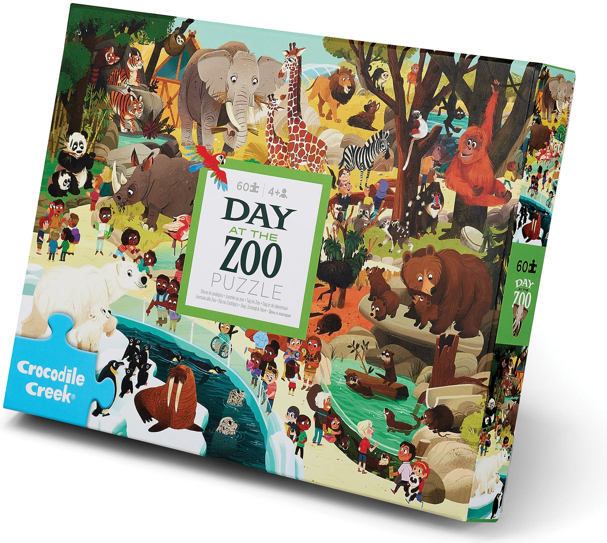 Crocodile Creek: Day at the Museum Zoo Puzzle - 60pc