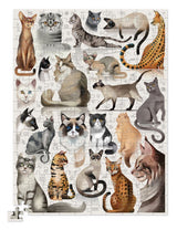 Crocodile Creek: Cat Breeds Animals Puzzle - 200pc