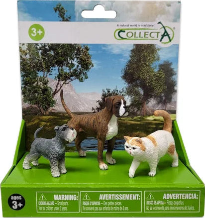 CollectA: 3pcs Cats & Dogs Platform