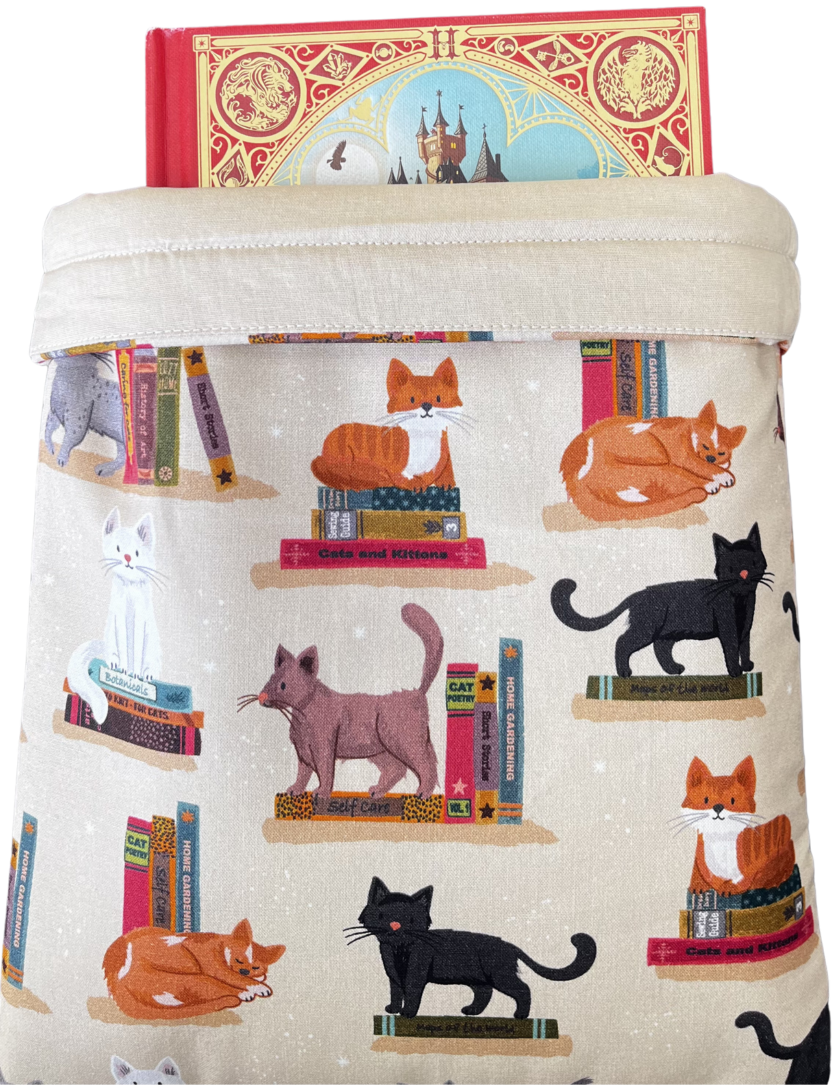 Pages & Pastries: Medium Book Sleeve - Cats