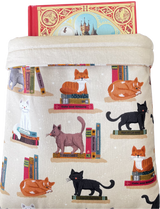 Pages & Pastries: Medium Book Sleeve - Cats