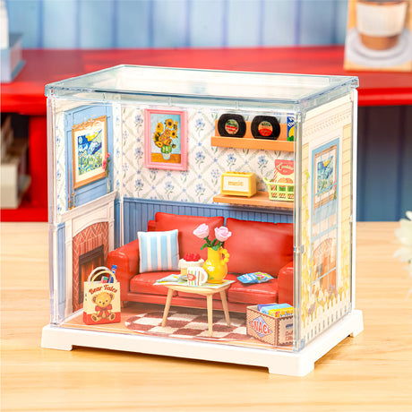 Rolife: Country Blue Lounge - Super Creator Plastic DIY Miniature Puzzle