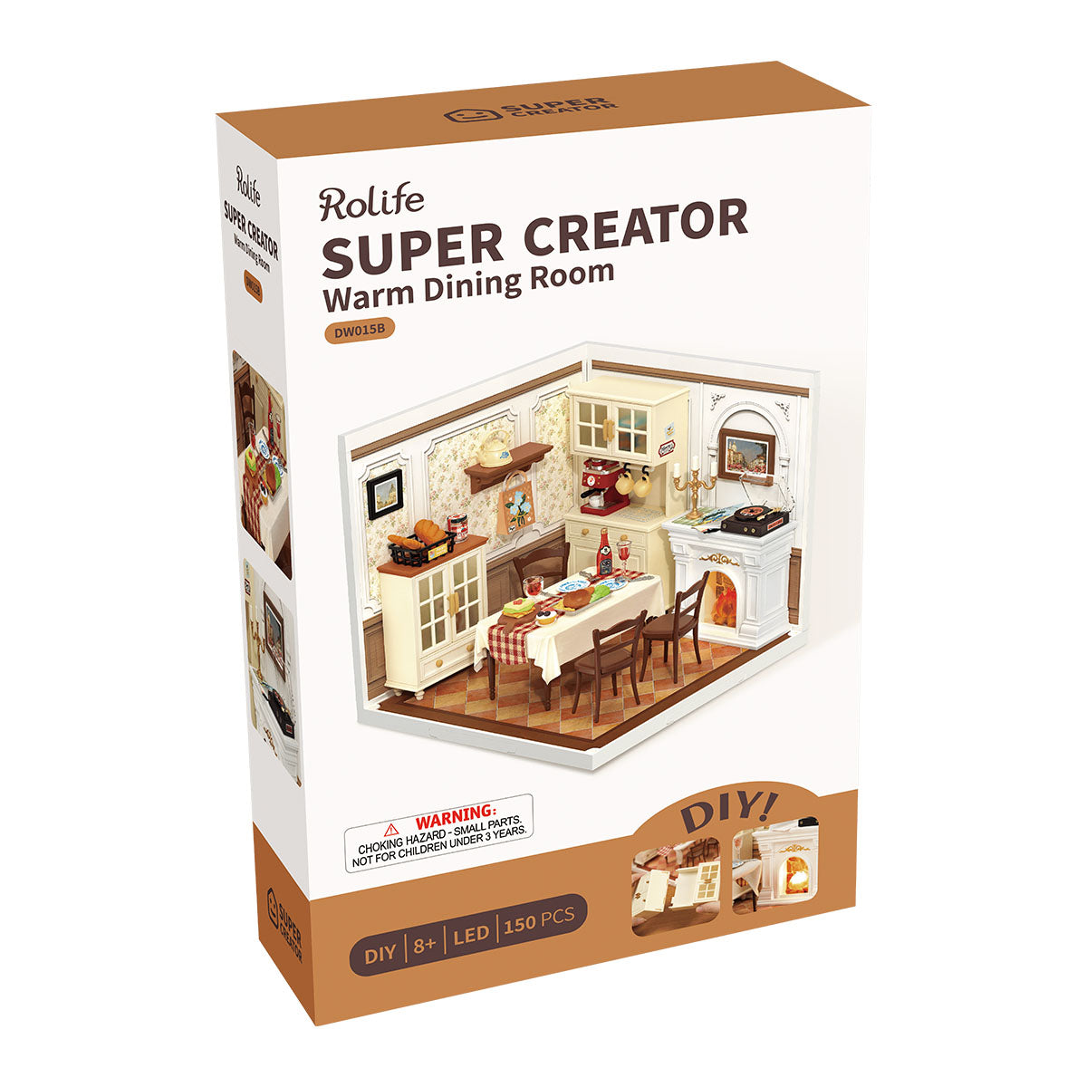 Rolife: Warm Dining Room - Super Creator Plastic DIY Miniature Puzzle