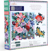 eeBoo: Spring Bouquet Square Puzzle - 1000pc