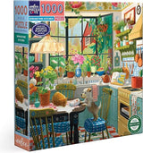 eeBoo: Springtime Kitchen Square Puzzle - 1000pc