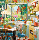 eeBoo: Springtime Kitchen Square Puzzle - 1000pc
