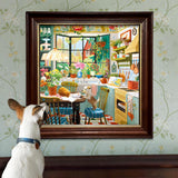 eeBoo: Springtime Kitchen Square Puzzle - 1000pc