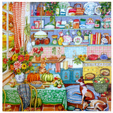 eeBoo: Harvest Kitchen Square Puzzle - 1000pc