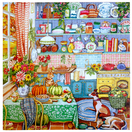 eeBoo: Harvest Kitchen Square Puzzle - 1000pc