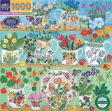 eeBoo: Floral Cupboard Square Puzzle - 1000pc